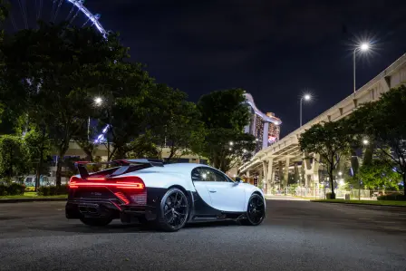 La Chiron Pur Sport sera la pièce maîtresse de l'ouverture du premier showroom Bugatti à Singapour.