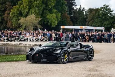 The W16 Mistral was presented at the Chantilly Arts & Elegance Richard Mille Concours d'Elegance on Sunday 25 September.