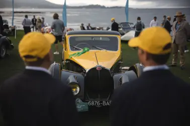 A Type 57S Atalante, painted in Ettore Bugatti’s favorite colors black and yellow, received the ‘J.B & Dorothy Nethercutt Most Elegant Closed Car Award’.
