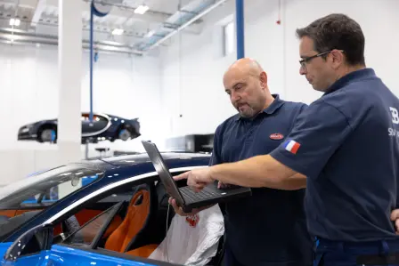 Bugatti London is equipped with the very latest diagnostic equipment.
