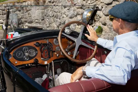 Ausfahrt im Bugatti Type 43 Grand Sport mit Guy Caquelin