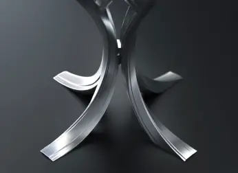 The curved base echoes Asprey’s heritage in jewelry designs as well as the ornate furniture designs of Ettore’s father, Carlo Bugatti.