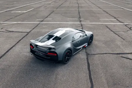 Bugatti Chiron Sport “Les Légendes du Ciel” static – 3/4 rear view elevated