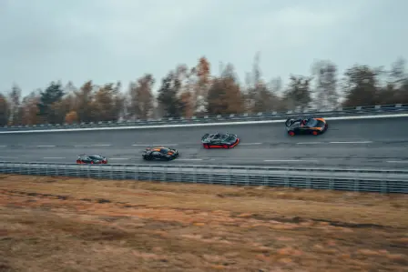 It was a historic moment when Bugatti's four world-record-holding cars were united for the first time.
