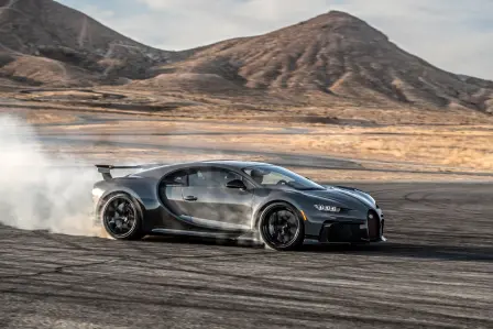 The Bugatti Chiron Pur Sport ideal for the corners at Willow Springs.