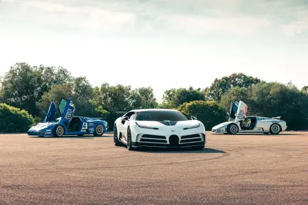 Three icons at the proving ground in Nardò, Italy.