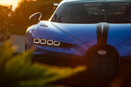 The Bugatti Chiron Pur Sport in detail.