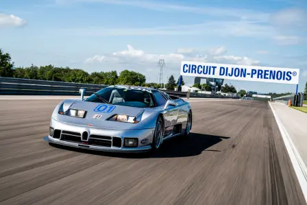 Bugatti EB 110 Sport Competizione – De retour sur la ligne d’arrivée à Dijon après 25 ans.