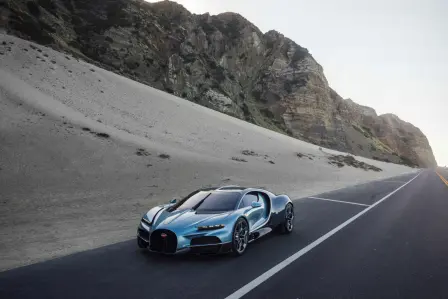 La Bugatti Tourbillon éblouit la Californie.
