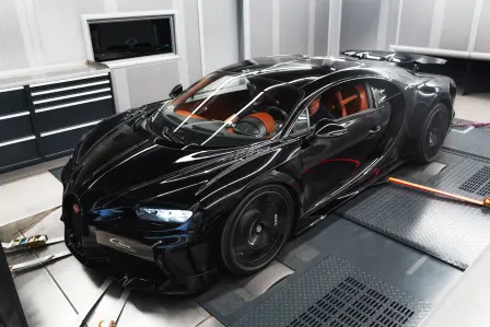 Bugatti Chiron Super Sport and it’s 1 618 PS tested on a high-performance single-roller dynamometer.