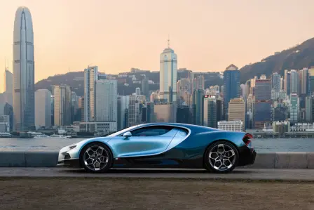 In West Kowloon, the Bugatti Tourbillon echoes the artistic spirit of Hong Kong.